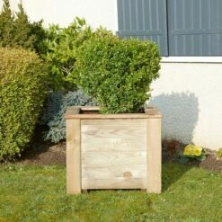 CÉMONJARDIN Jardinière Carrée 60 Cm Iris - 95 Litres