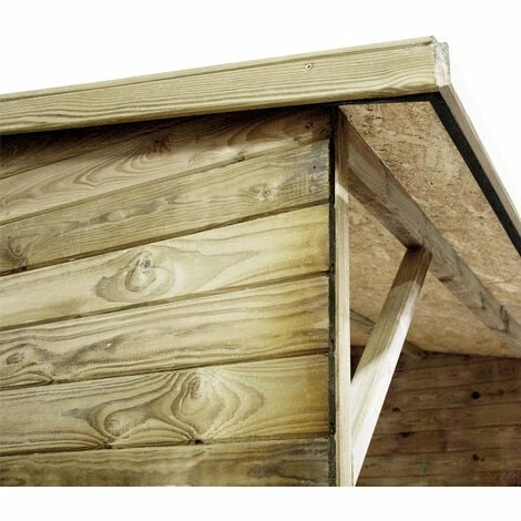 CÉMONJARDIN Abri Bûches En Bois Oslo Avec Rangement 4 Stères – Image 5