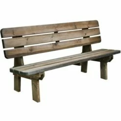 CÉMONJARDIN Banc De Jardin 4 Places En Bois Traité Autoclave, Rambouillet