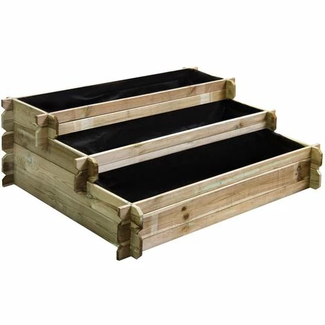 CÉMONJARDIN Carré Potager En Bois à étages - Petit Modèle