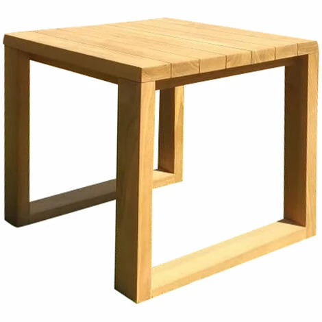 CÉMONJARDIN Table Basse D'appoint Fuerteventura En Teck Grade C – Image 2