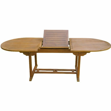 CÉMONJARDIN Salon De Jardin En Teck Grade C Lombok : Table Ovale + 8 Chaises – Image 5