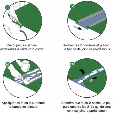 CÉMONJARDIN Gazon Synthétique 40 Mm - Rouleau 4 X 1m Soit 4m² – Image 4