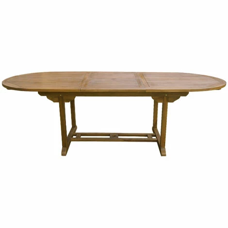 CÉMONJARDIN Salon De Jardin En Teck Grade C Lombok : Table Ovale + 10 Chaises – Image 3