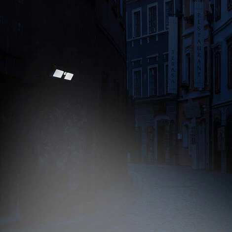 CÉMONJARDIN Double Projecteur Solaire Extérieur Avec Détecteur De Mouvement – Image 2