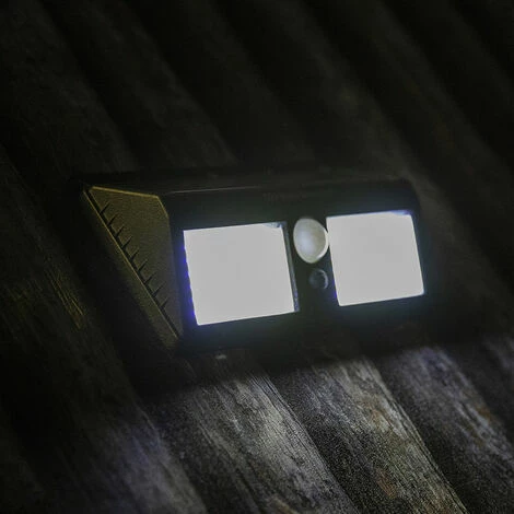 CÉMONJARDIN Double Projecteur Solaire Extérieur Avec Détecteur De Mouvement – Image 3