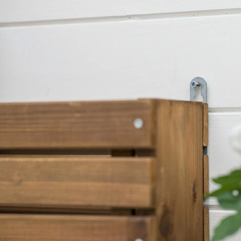 CÉMONJARDIN Etagère à Plantes Murale En Bois 7 Bacs – Image 4