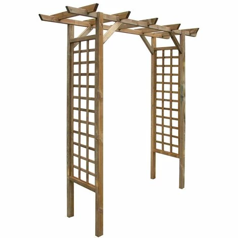 CÉMONJARDIN Arche De Jardin Droite En Bois Traité, Primo