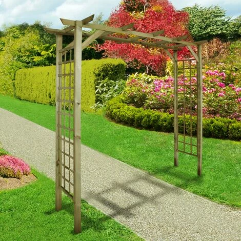 CÉMONJARDIN Arche De Jardin Droite En Bois Traité, Primo – Image 4