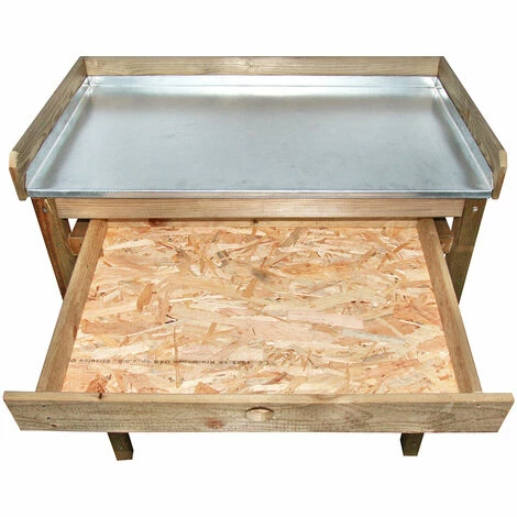 CÉMONJARDIN Table De Rempotage Bleuet En Bois – Image 4