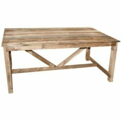 CÉMONJARDIN Table De Jardin En Bois Normand 6/8 Places