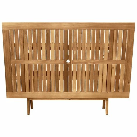 CÉMONJARDIN Salon De Jardin Rectangulaire En Acacia Fidgi - 4 Chaises – Image 2